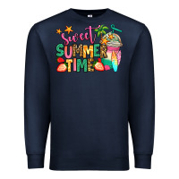Navy sweet summer time iced coffee Premium Sweatshirt - Jasminsmagicworld