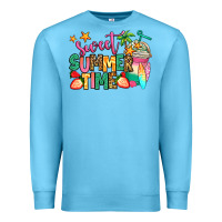 Ocean Blue sweet summer time iced coffee Premium Sweatshirt - Jasminsmagicworld
