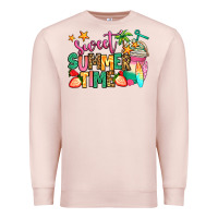 Pale Pink sweet summer time iced coffee Premium Sweatshirt - Jasminsmagicworld