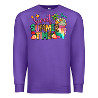 Purple sweet summer time iced coffee Premium Sweatshirt - Jasminsmagicworld
