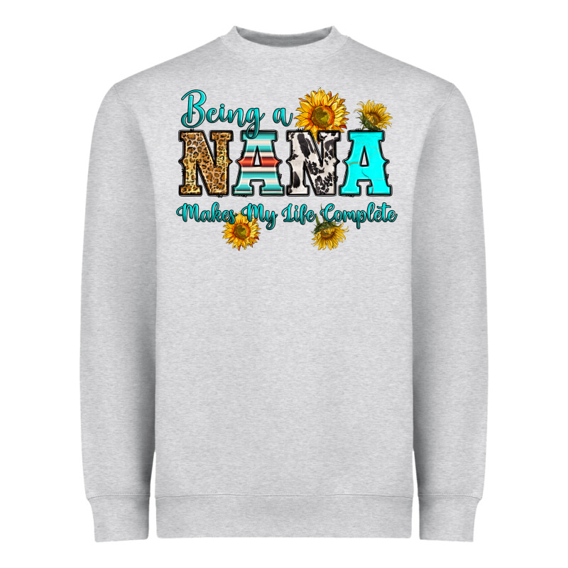 Being Nana Makes My Life Complete Heavyweight Sweatshirt by RanaPortraitStore | Teevron