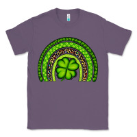 Lavender St. Patrick's Day Shamrock Rainbow Classic Tee - Artiststas