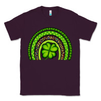 Plum St. Patrick's Day Shamrock Rainbow Classic Tee - Artiststas