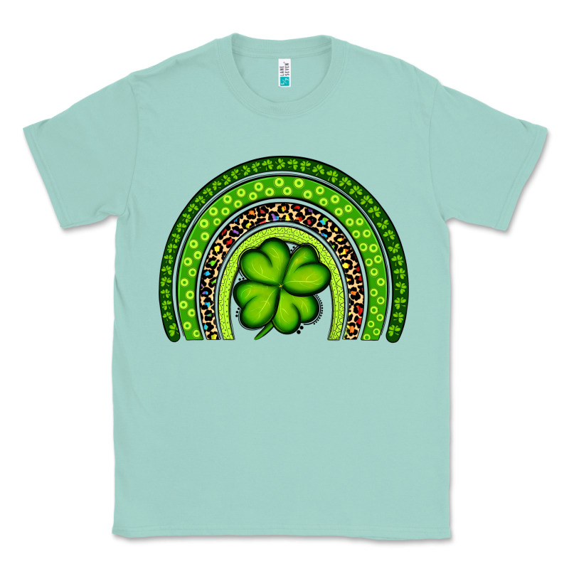 St. Patrick's Day Shamrock Rainbow Classic Tee by Artiststas | Teevron