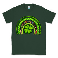 Sports Green St. Patrick's Day Shamrock Rainbow Classic Tee - Artiststas