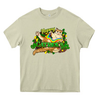 Mossy St. Patrick's Day cat Heavy Core Tee - HowdyJamesFarm