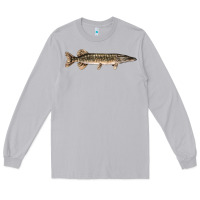 Moon Dust Northern Pike Fish Illustrations Long Sleeve Tee - LillyAllenDesigns
