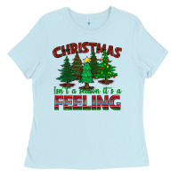 Baby Blue christmas isn't a season it's a feeling Ladies Tee - BundleAndBundleShop
