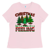 Bubblegum Pink christmas isn't a season it's a feeling Ladies Tee - BundleAndBundleShop