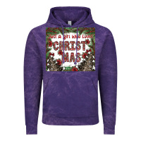 Cloud Purple just a girl who loves christmas Vintage Hoodie - CowhideDigitalArt