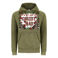 Vintage Olive just a girl who loves christmas Vintage Hoodie - CowhideDigitalArt