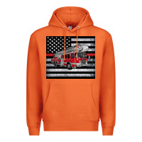 Carrot thin red line American flag fire truck Premium Hoodie - Artiststas