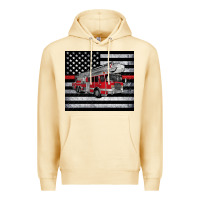Pina Colada thin red line American flag fire truck Premium Hoodie - Artiststas