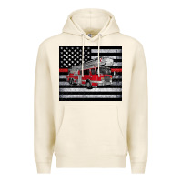 Tofu thin red line American flag fire truck Premium Hoodie - Artiststas