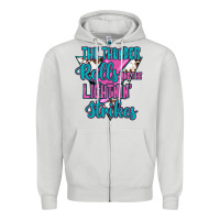 Dove Grey The Thunder Rolls And The Lıghtnıng Strikes Zipper Hoodie - JahusDesignShop