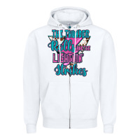White The Thunder Rolls And The Lıghtnıng Strikes Zipper Hoodie - JahusDesignShop