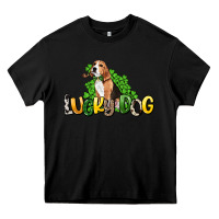 Black lucky dog St. Patrick's Heavy Core Tee - HowdyJamesFarm