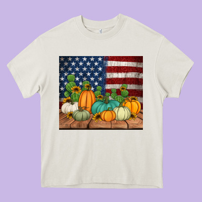 Fall Themed American Tumbler Heavy Core Tee Designed By Jasminsmagicworld