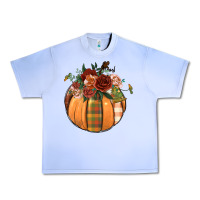 Grape Ice floral pumpkin Urban Heavy Tee - BundleAndBundleShop