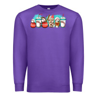 Purple baseball coffee cups libbey glass Premium Sweatshirt - Jasminsmagicworld