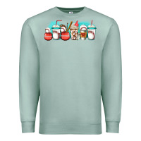 Seafoam baseball coffee cups libbey glass Premium Sweatshirt - Jasminsmagicworld