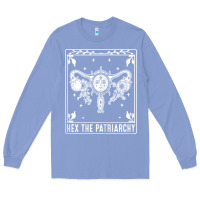 Colony Blue womens hex the patriarchy uterus tarot card halloween feminist t shirt Long Sleeve Tee - maiPhamDesign