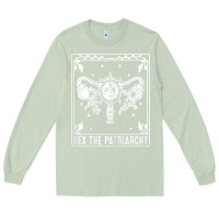 Matcha womens hex the patriarchy uterus tarot card halloween feminist t shirt Long Sleeve Tee - maiPhamDesign