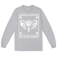 Moon Dust womens hex the patriarchy uterus tarot card halloween feminist t shirt Long Sleeve Tee - maiPhamDesign