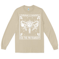 Mushroom womens hex the patriarchy uterus tarot card halloween feminist t shirt Long Sleeve Tee - maiPhamDesign