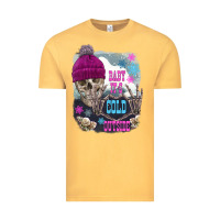 Vintage Mustard skeleton baby it's cold outside Vintage Tee - FaDigitalArtStudio