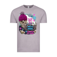 Vintage Zinc skeleton baby it's cold outside Vintage Tee - FaDigitalArtStudio