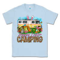 Dusty Blue Happy Easter camping Classic Tee - OliviaCreatesArt
