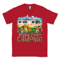 Red Happy Easter camping Classic Tee - OliviaCreatesArt