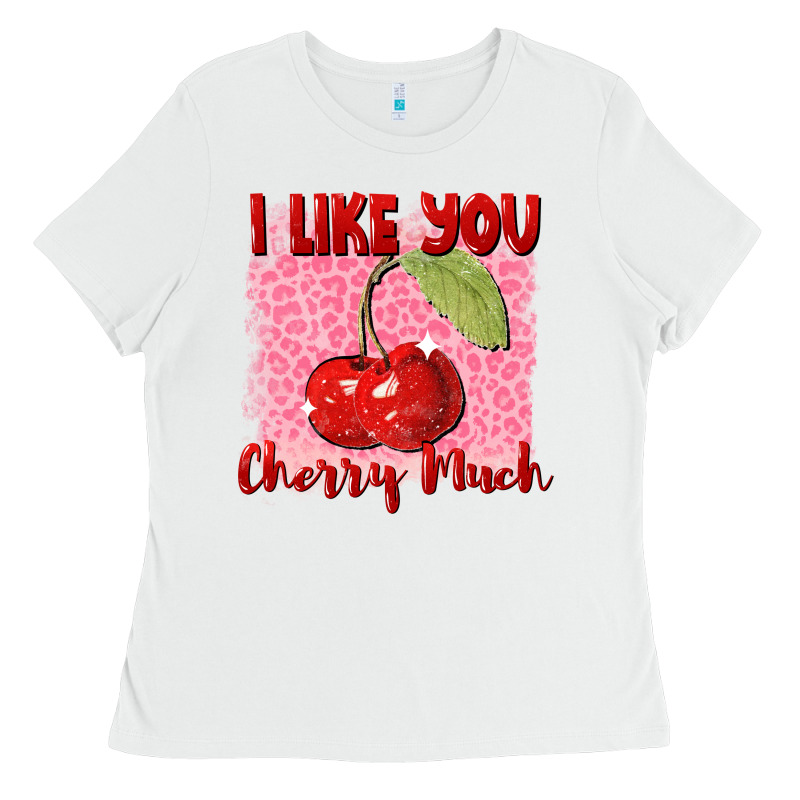 I Like You Cherry Much Ladies Tee by FaDigitalArtStudio | Teevron