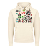 Vintage Artic just a girl who loves christmas Vintage Hoodie - CowhideDigitalArt