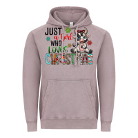 Vintage Zinc just a girl who loves christmas Vintage Hoodie - CowhideDigitalArt