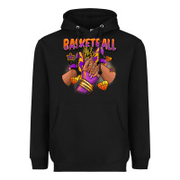 Black Basketball life afro girl sneakers Heavyweight Hoodie - RanaPortraitStore