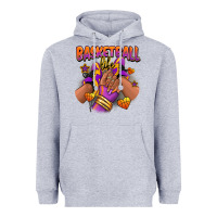 Heather Grey Basketball life afro girl sneakers Heavyweight Hoodie - RanaPortraitStore