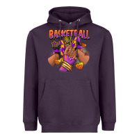 Plum Basketball life afro girl sneakers Heavyweight Hoodie - RanaPortraitStore
