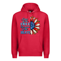 Cardinal patriotic sunflower no background Premium Hoodie - Jasminsmagicworld
