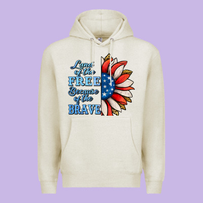 Patriotic Sunflower No Background Premium Hoodie Designed By Jasminsmagicworld