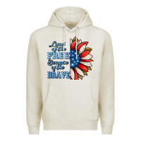 Oatmeal Heather patriotic sunflower no background Premium Hoodie - Jasminsmagicworld