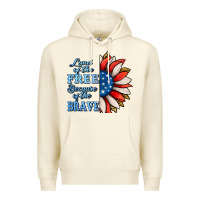 Sandshell patriotic sunflower no background Premium Hoodie - Jasminsmagicworld