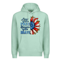 Seafoam patriotic sunflower no background Premium Hoodie - Jasminsmagicworld