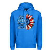 True Royal patriotic sunflower no background Premium Hoodie - Jasminsmagicworld