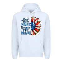 White patriotic sunflower no background Premium Hoodie - Jasminsmagicworld