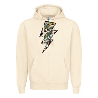 Sandshell Lightning Bolt Zipper Hoodie - JahusDesignShop
