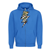 True Royal Lightning Bolt Zipper Hoodie - JahusDesignShop