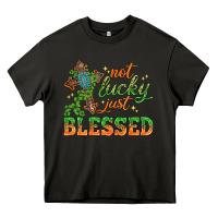 Asphalt Not lucky just Blessed with Cross St. Patricks day Heavy Core Tee - HowdyJamesFarm