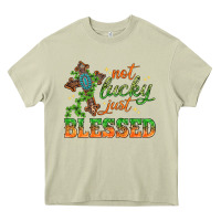 Mossy Not lucky just Blessed with Cross St. Patricks day Heavy Core Tee - HowdyJamesFarm
